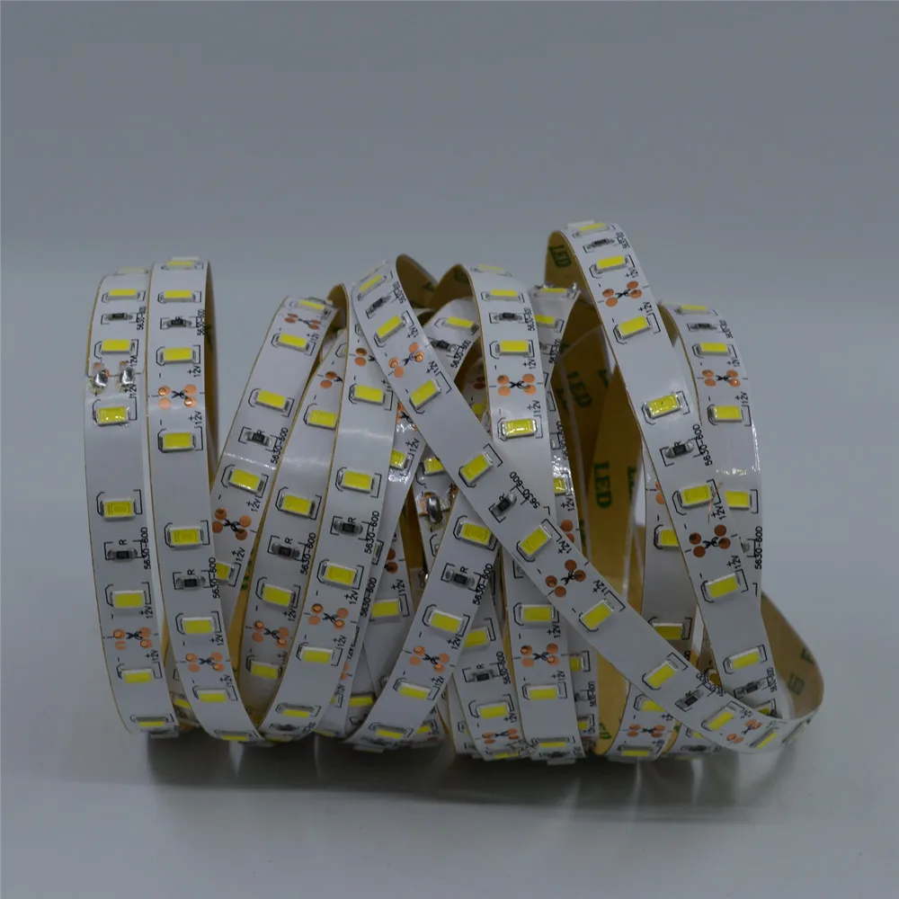 10 мм шириной на печатной плате DC12V Светодиодные ленты SMD5630 60 Светодиодный/m 300