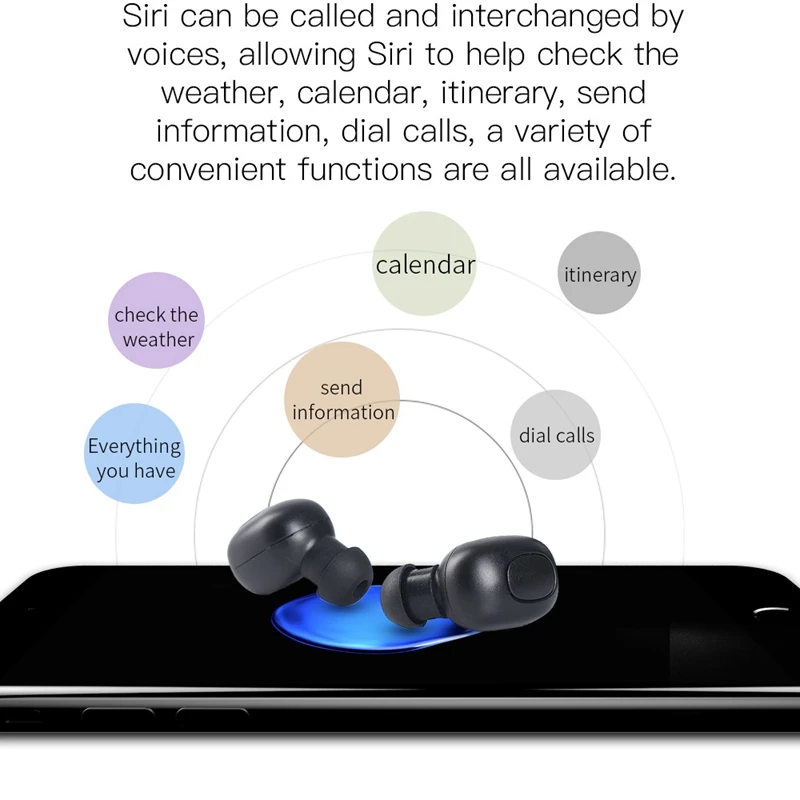 Bluedio беспроводные Bluetooth наушники для телефона T-Elf Tws стерео спортивные наушники гарнитура с зарядным устройством Встроенный микрофон