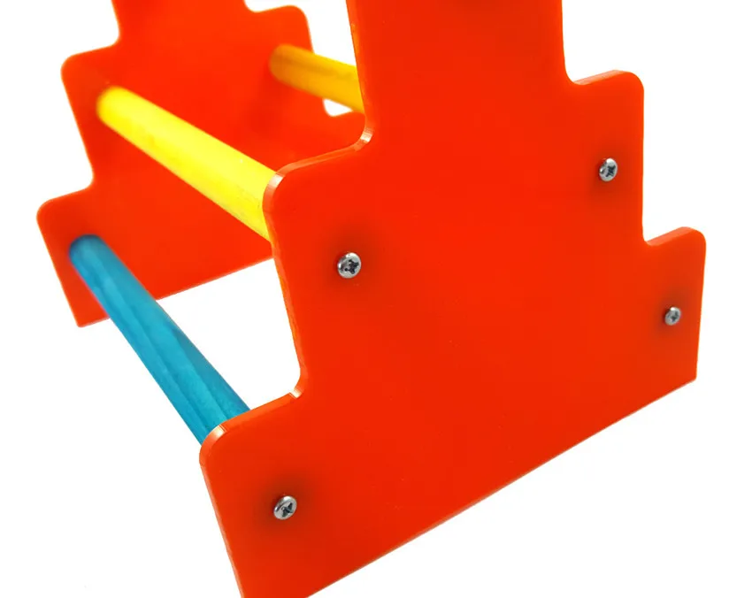 Фиолетовая звезда птица попугай деревянная лестница скалолазание игрушка Cockatiel