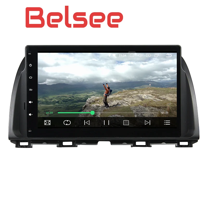 Belsee OEM Android 8 0 головное устройство стерео радио для Mazda CX 5 CX5 2013 2014 2015 10 1 дюймов 4 Гб