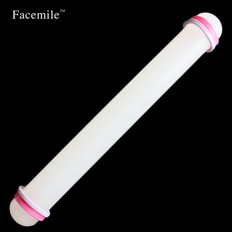 Белая антипригарная скользящая скалка для помадки 23 см|cake roller|dough rollerfondant rolling pin |