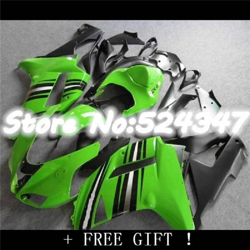 Новый ABS мотоцикл весь обтекатель комплект подходит для kawasaki Ninja ZX6R 636 2007 2008 6R 07 08 ZX
