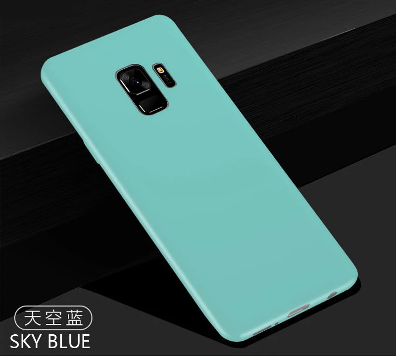 Цвет матовый чехол для samsung Galaxy S9 S8 плюс S6 S7 край J3 J5 J7 A3 A5 A7 J4 J6 J8 A6 A8 плюс Мягкий силиконовый чехол