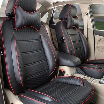 Чехлы для сидений автомобиля carпортной, на заказ, подходят для Mitsubishi Outlander 2013, аксессуары для автомобильных сидений, защита для сидений из искусственной кожи - Название цвета: black 3 for 5 seat