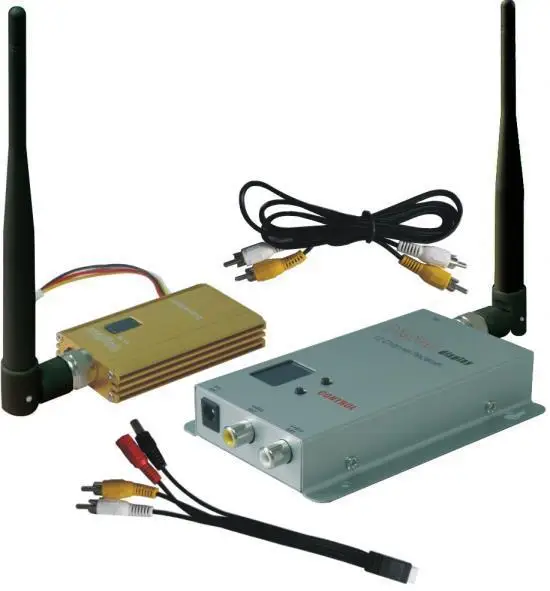 

FPVOK 0.9Ghz 1500mW FPV System Video Transmitter and Receiver 900MHz Wireless AV Link CCTV 0.9Ghz Tx Rx set