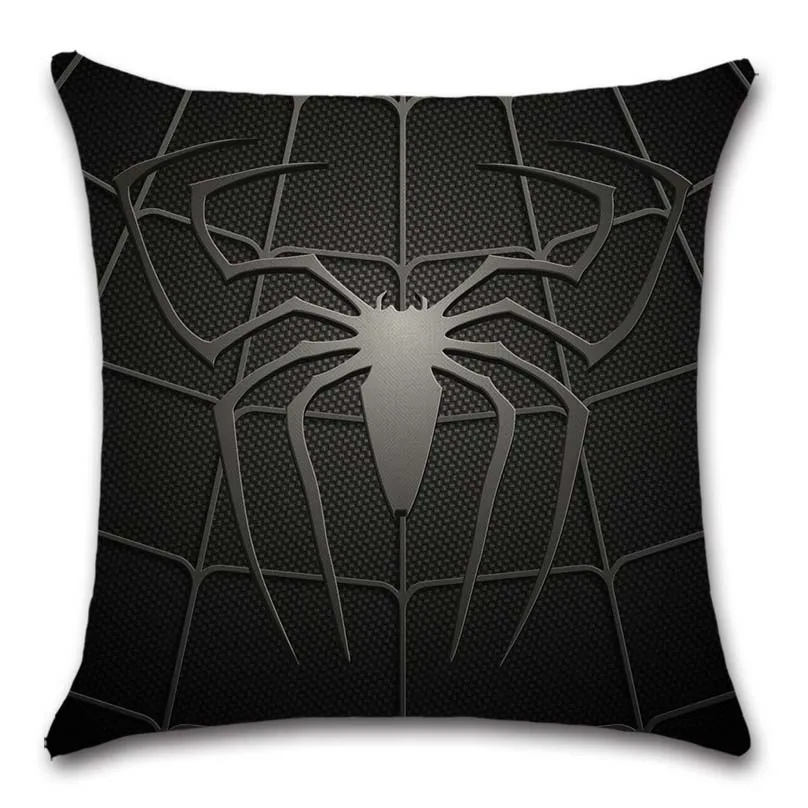 Черная Марка venom знак Паук Комикс шаблон Наволочка украшение дома магазин диван