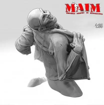 Фигурка зомби из смолы масштаб 1/35 | Игрушки и хобби