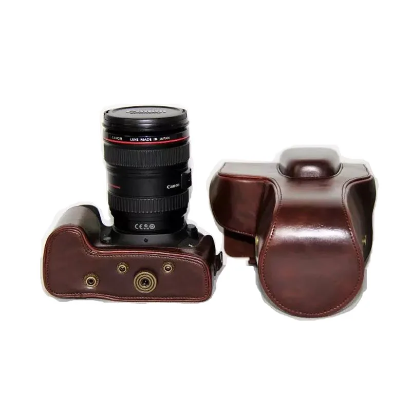 Черный/коричневый/КОФЕ PU кожаный чехол для камеры Canon EOS 5D Mark III 5D3 24-105 мм 18-55 18-135