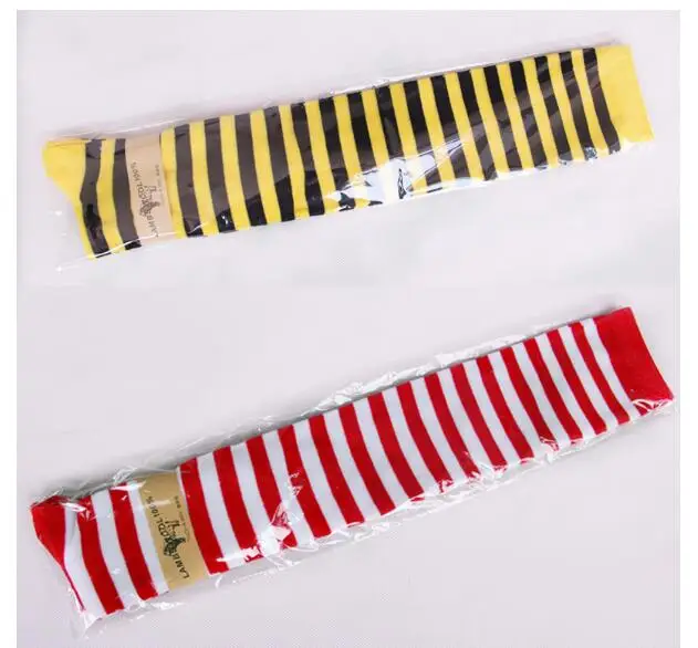 

Striped Thigh High Over The Knee High Socks For Women Long Stockings Cute Kawaii Cotton Knit Tall Leg Warmers Sock