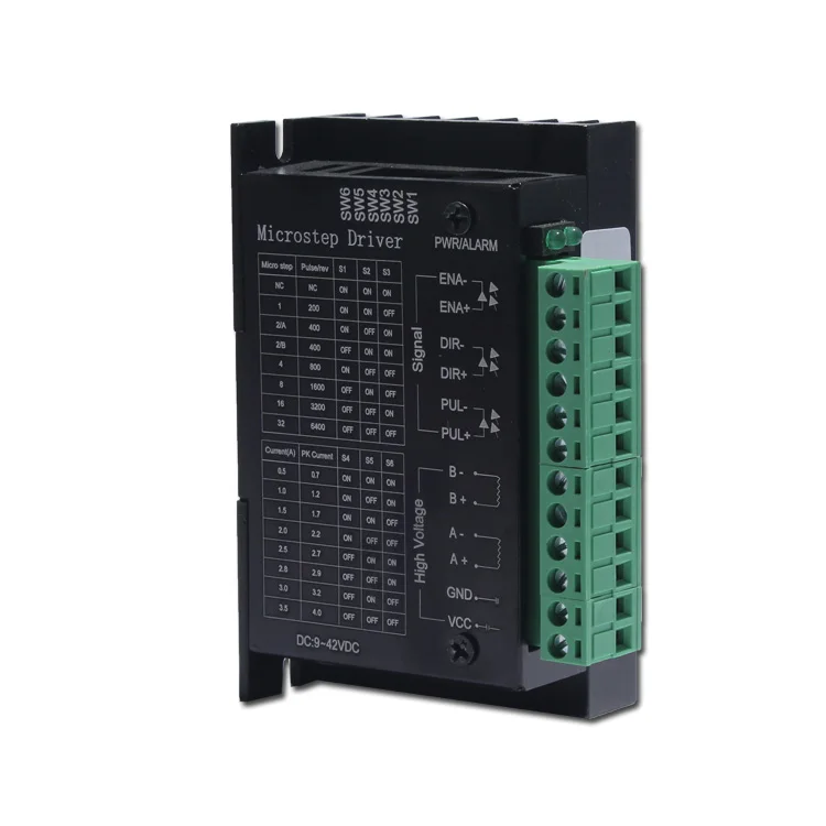 Ree shipping TB6600 Драйвер шагового двигателя 2 фазный 9 42VDC 4A для NEMA17 NEMA23 мотор ЧПУ