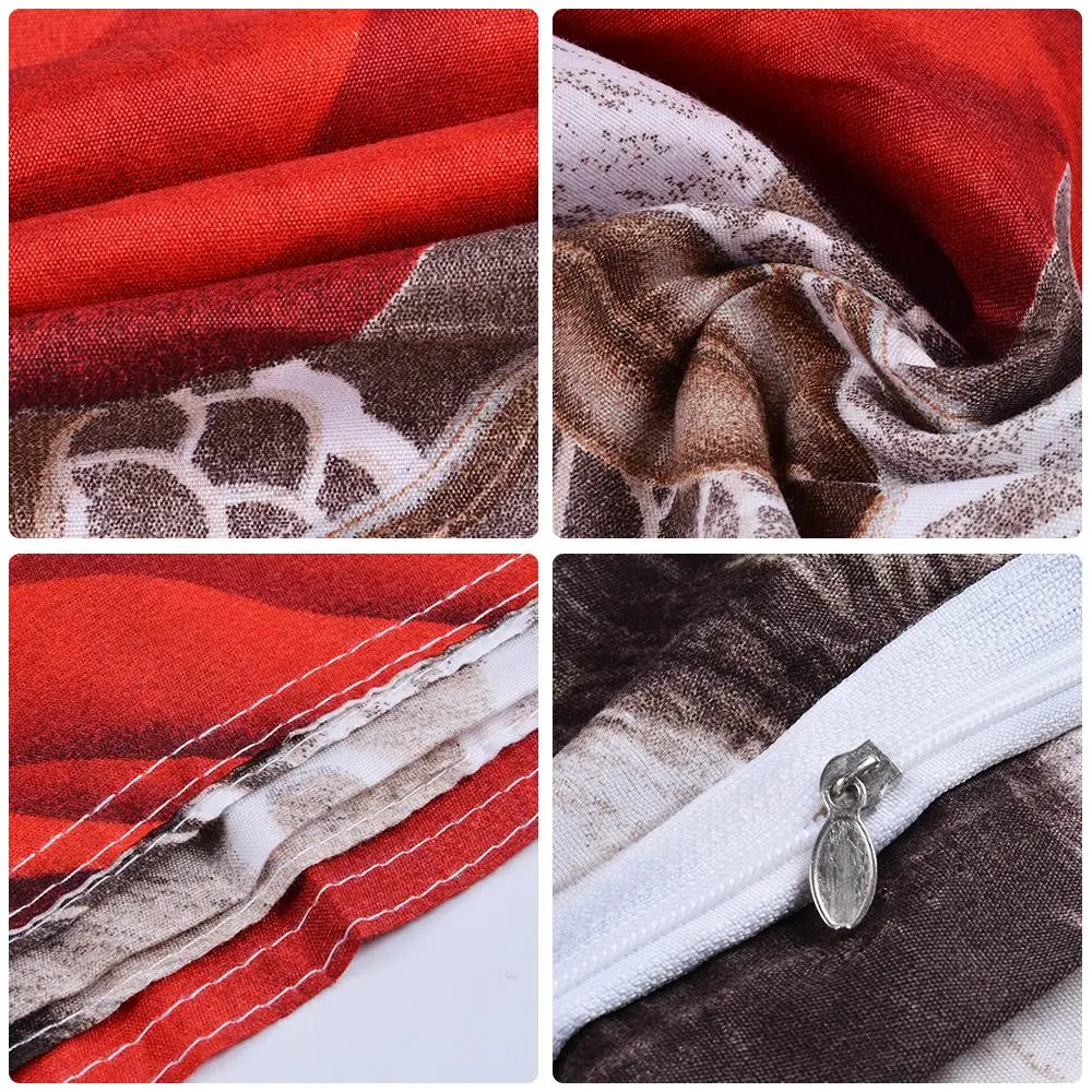 

Bedding Set flower3/4PCS rose print luxury Bed linen for Duvet Cover Pillowcase Bedclothes Room Decoration home textile27