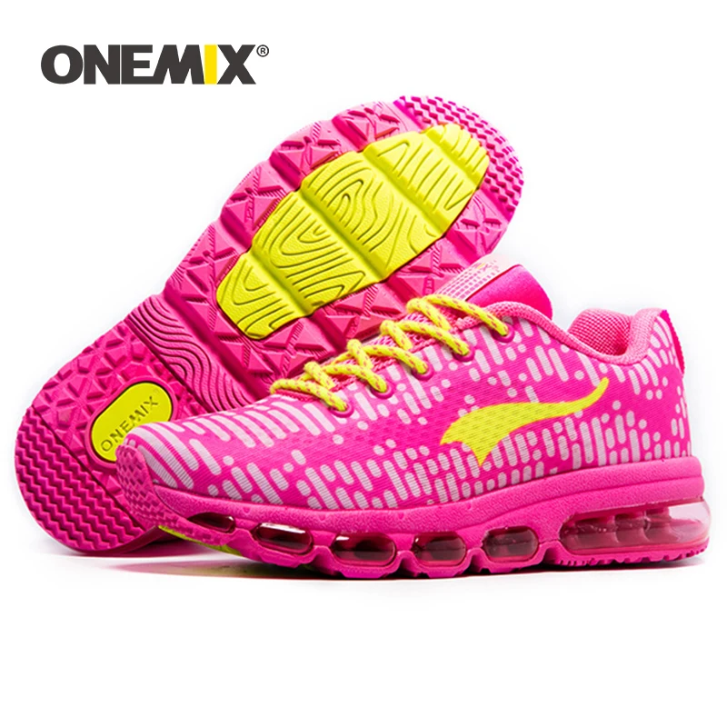 Onemix Original Design Women Running Shoes Female Cushion Sneakers Bright Colorful Non-slip Breathable Comfortable Walking Shoes