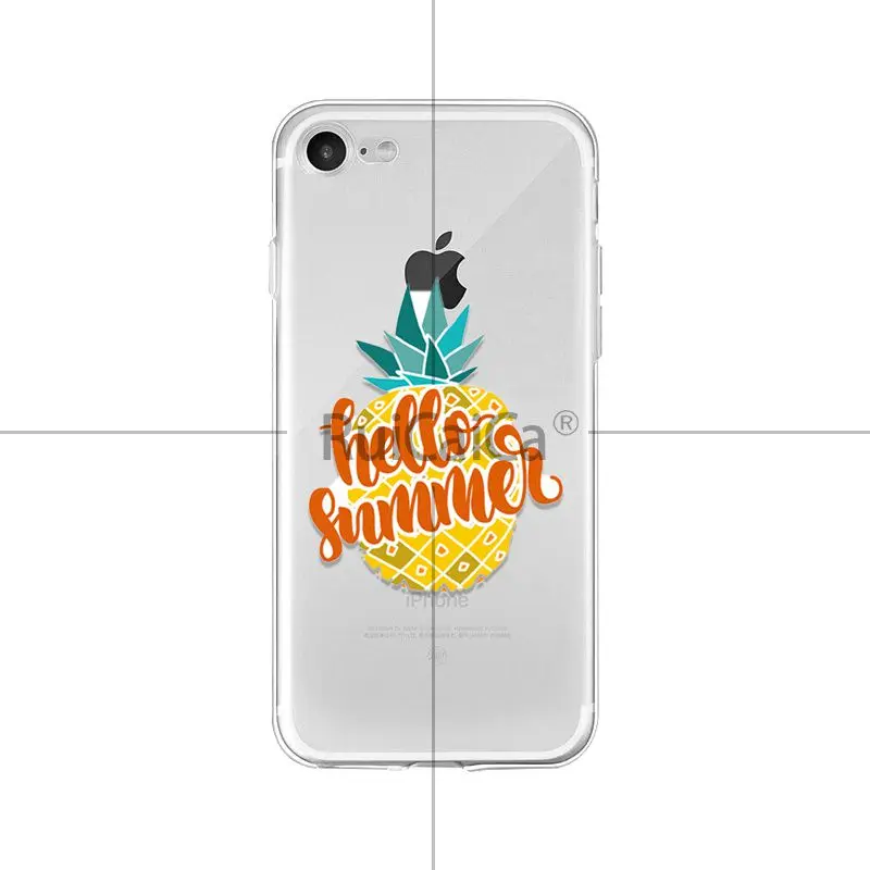 Ruicaica летний мягкий TPU чехол для мобильного телефона с фруктовым ананасом iPhone 6S 6plus