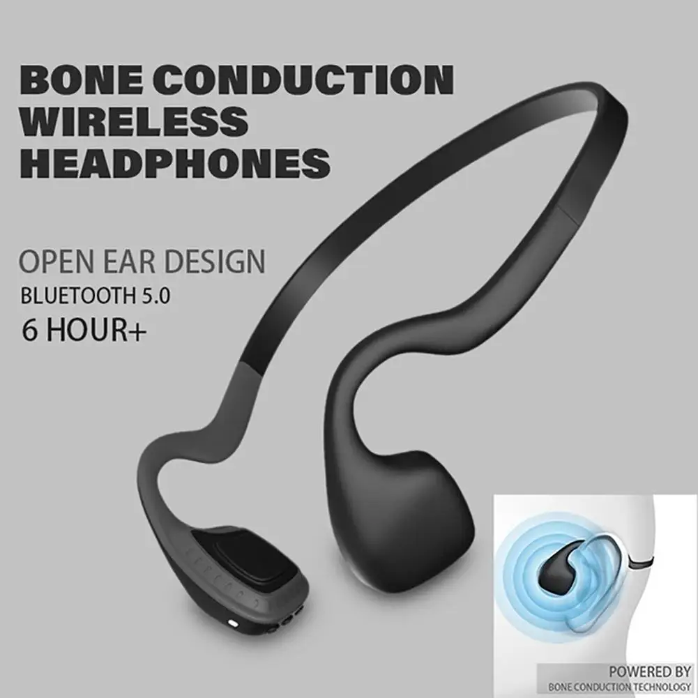 KTZ Bluetooth 5,0 наушники костной проводимости, беспроводная гарнитура, спортивные наушники для бега, наушники с креплением на заднюю шею, музыкальные наушники