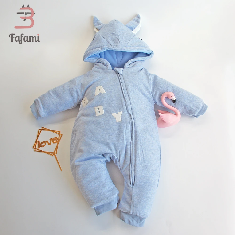 2018 детские комбинезоны для новорожденных утепленная хлопковая зимняя одежда