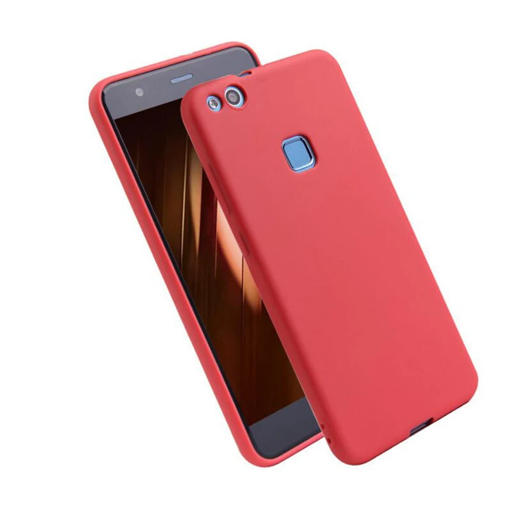 Силиконовый мягкий ТПУ чехол для Huawei P10lite матовый однотонный ярких цветов huawei P10