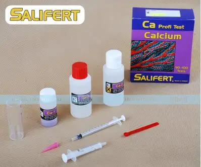 CA Salifert морская вода Коралловый Аквариум тест CA MG KH NO3 PO4 NO2 PH K SR B руководство на английском языке - Цвет: CA