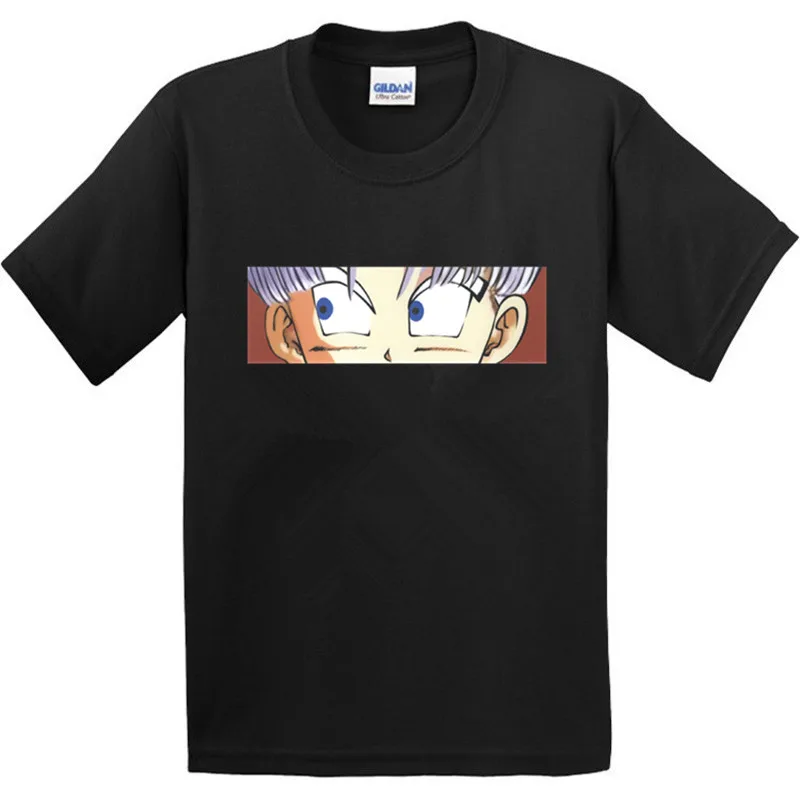 Детская футболка из 100% хлопка с рисунком мультфильма Жемчуг дракона Z Goku EYES