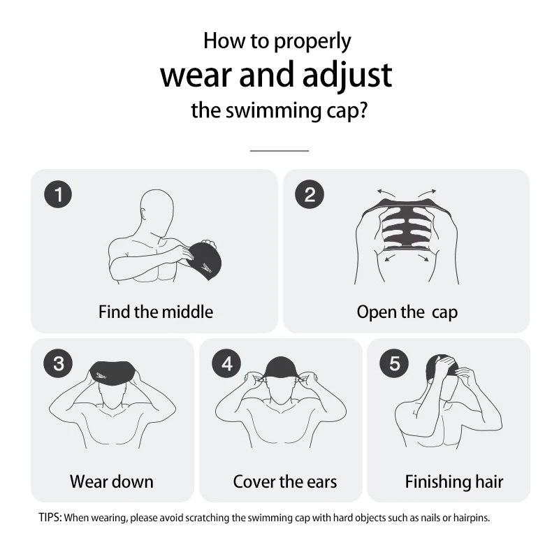 Women Men Swimming Hat Swim Pool Water Sport Waterproof Silicone Diving Swimming Cap Long Hair Protection Earmuff Swim Caps