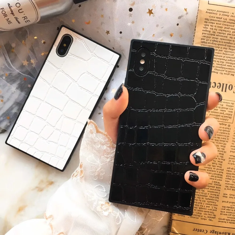 11 Pro Max Stone Pattern Phone Cases for iPhone XS XR X Plastic Leather Case 8 7 6 6S Plus Girly Marble |