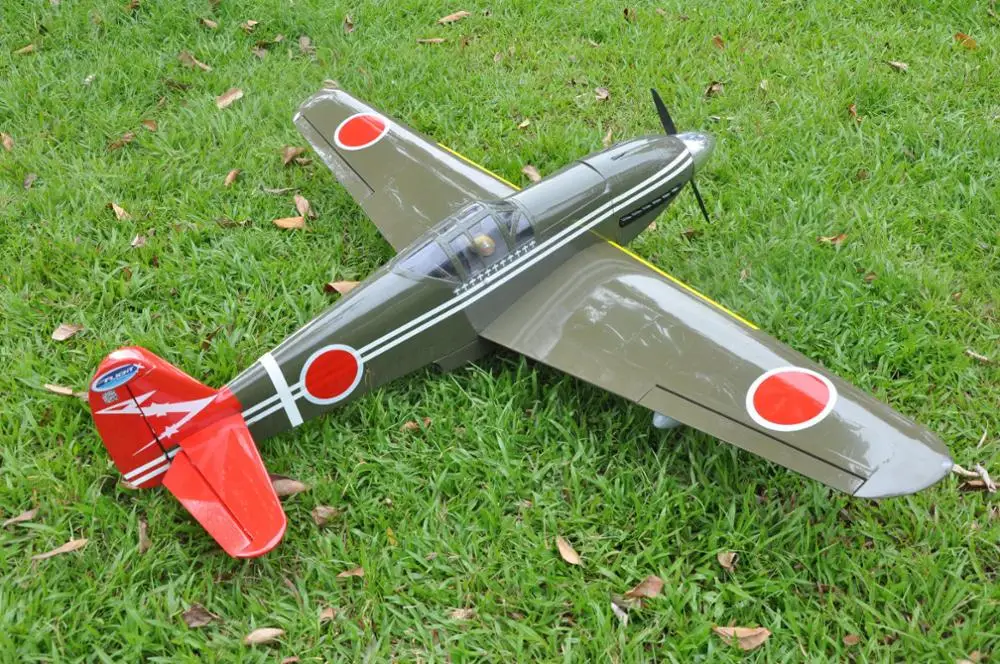 Kawasaki Ki 60 Hien 52.8 дюймов/1343 мм Nitro и Electric WWII обновленная версия радиоуправляемого