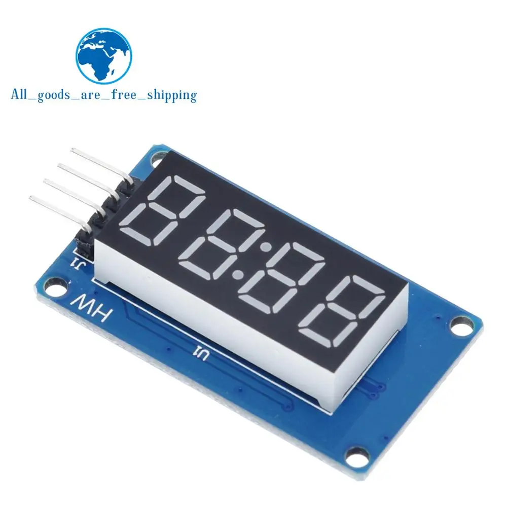 TM1637 светодиодный модуль дисплея для Arduino 7 сегментный 4 бита 0,36 дюймов часы красный анод цифровая трубка четыре последовательных платы драйвера пакет