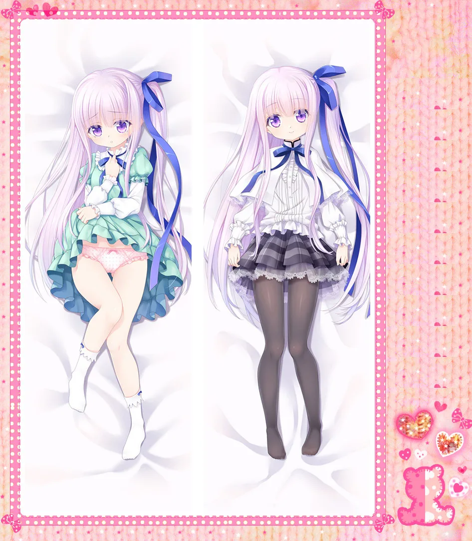 

Japanese Anime Cartoon Three piece Double sided hugging Pillow Case Cover Pillowcase 2 Way WT 17051
