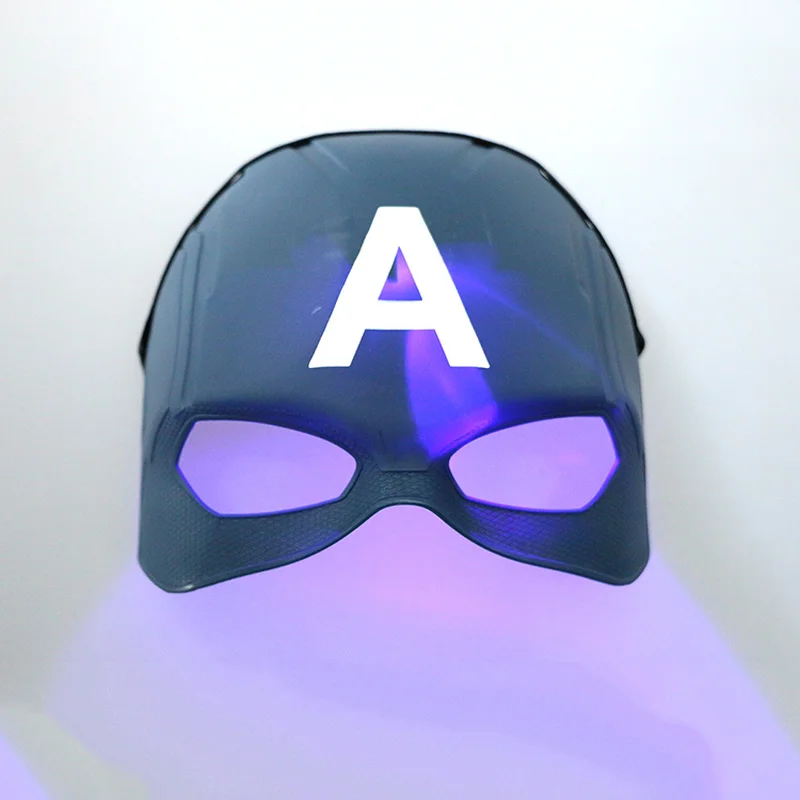 Новый Капитан Америка масксс косплей костюм реквизит Хэллоуин супергерой ПВХ