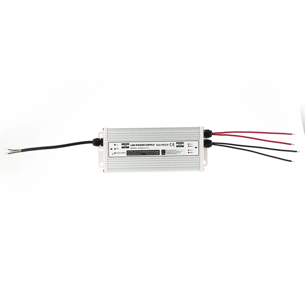 Водонепроницаемый DC 12V 250W Светодиодный переключатель питания ток вольт адаптер