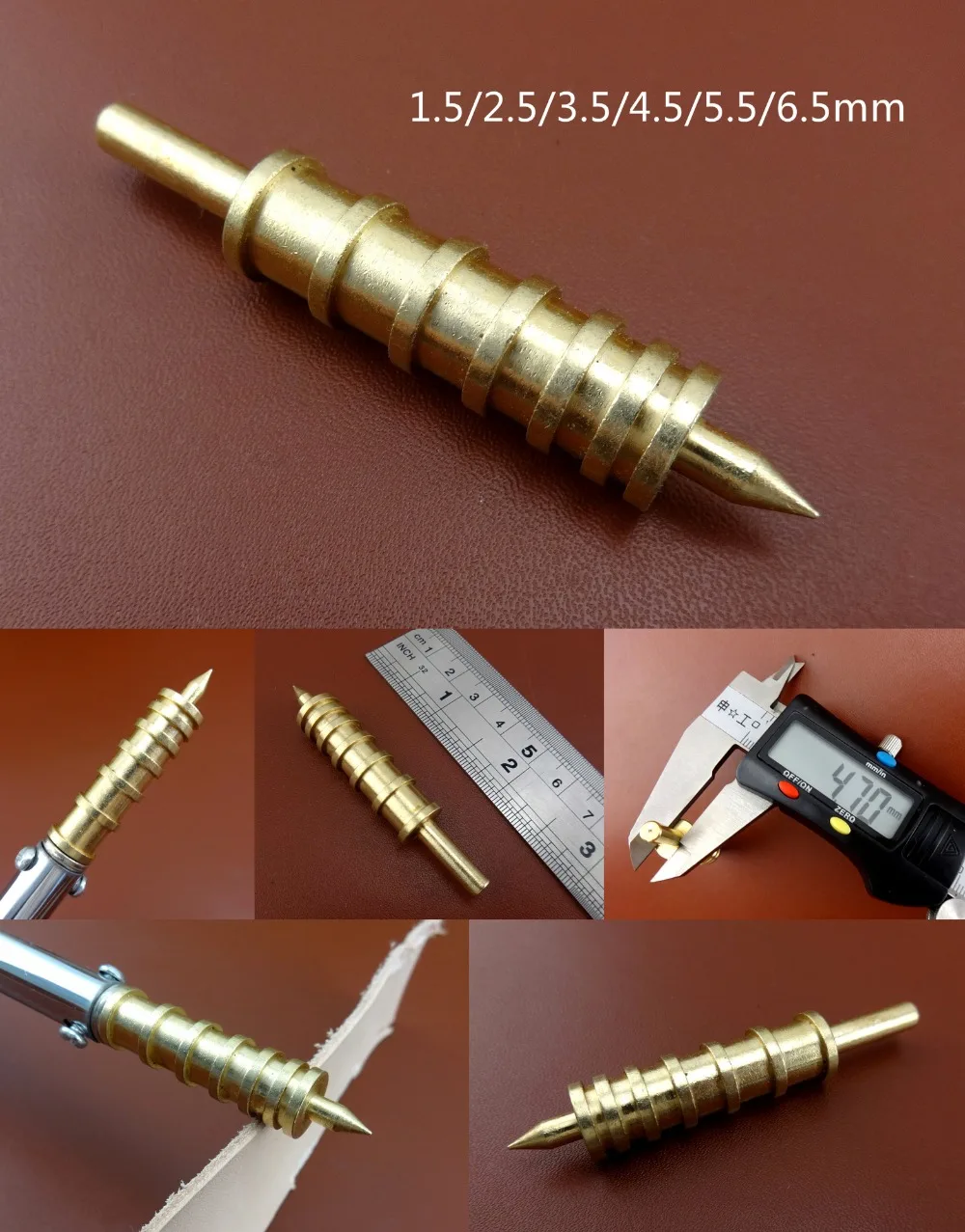 2 шт. кожаный крафт краевой окантовочный паяльник латунный наконечник для