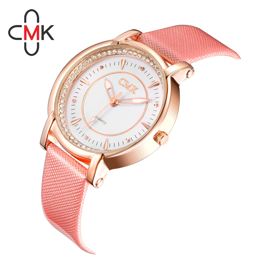 2016 Горячей Продажи Женщин Смотреть Люксовый Бренд CMK Горный Хрусталь Женщины