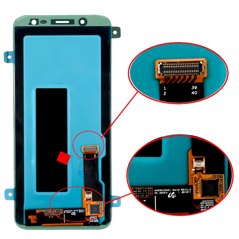 5,6 ''Супер AMOLED lcd для SAMSUNG Galaxy J6 J600F J600G дисплей с сенсорным экраном в сборе запасные части