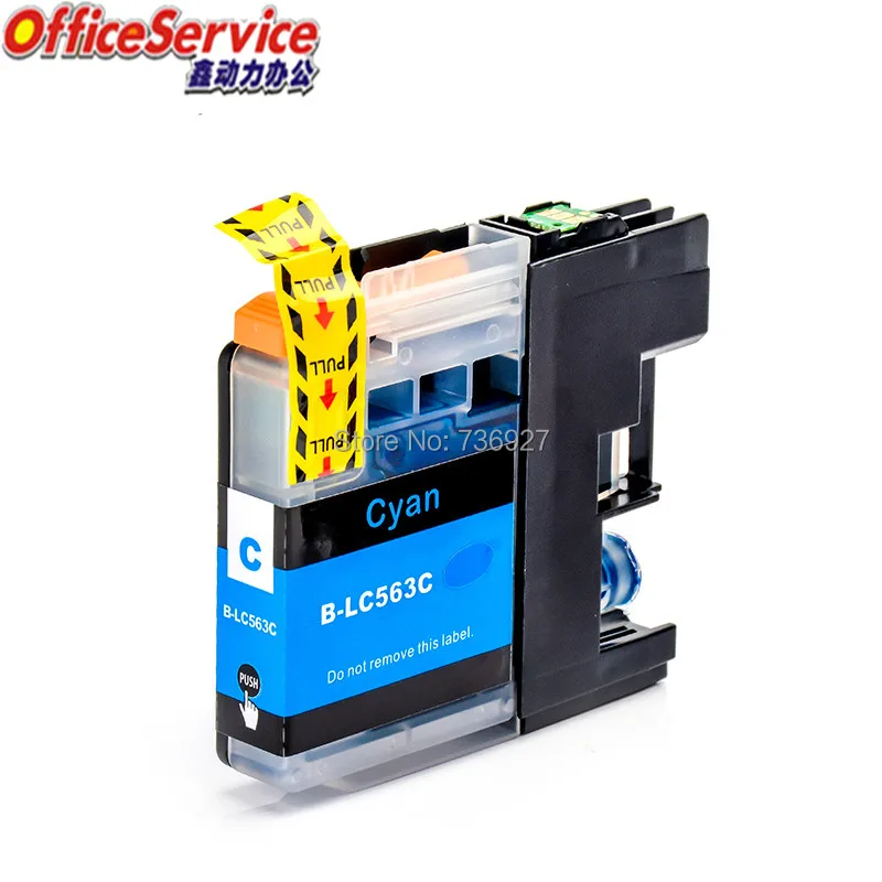 LC563 совместимый чернильный картридж для принтера Brother MFC J2310 J2510 J3520 J3720