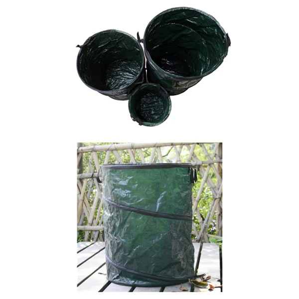 WINOMO 45*48 см портативный складной PE пластиковый всплывающее мусорное ведро Пряжка
