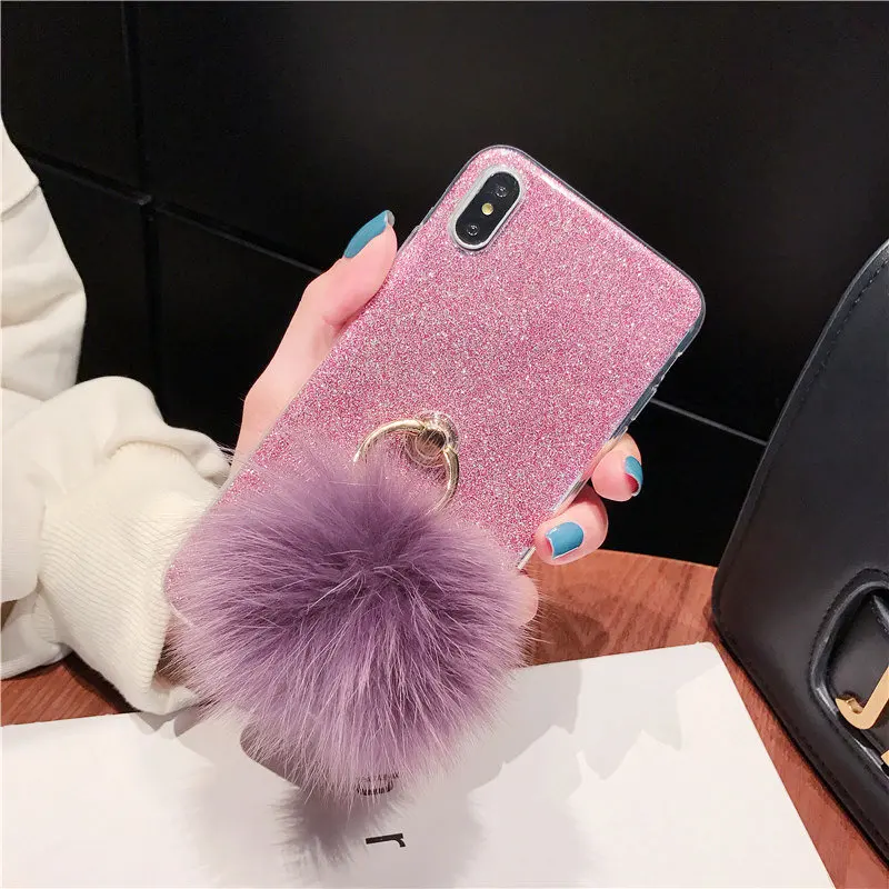 3 в одном блестящий чехол с кольцом для пальца для Asus Max Pro M2 ZB631KL ZB633KL Zenfone 5 Lite ZC600KL ZB601KL ZB602KL ZE620KL блестящий чехол - Цвет: MQ Rose Gold