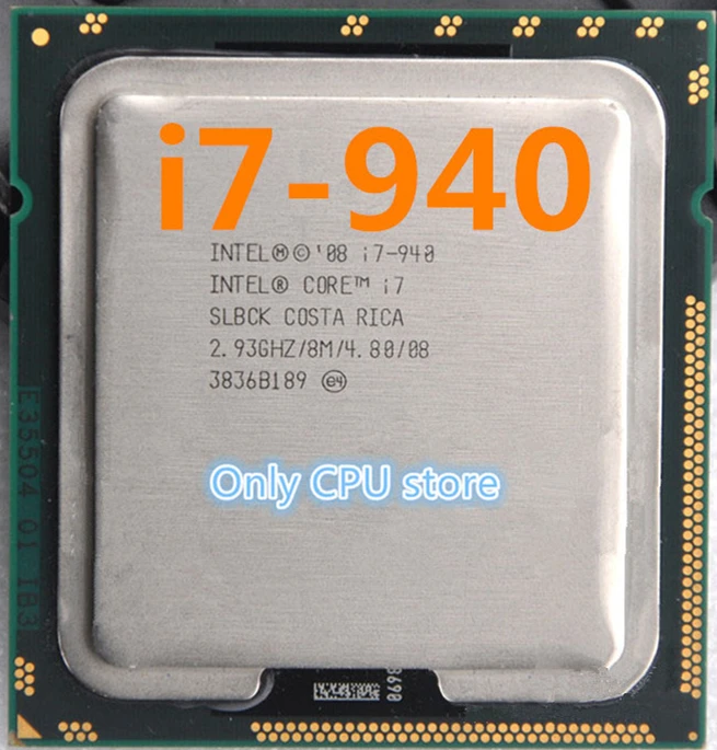 Восьмиядерный процессор Core i7 940 2 93 ГГц 8 м SLBCK настольный компьютер гнездо для