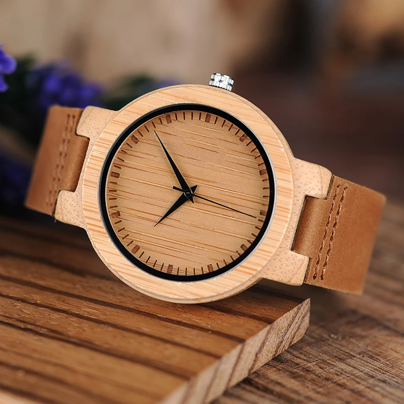 Бобо птица CbD13 наручные часы Мода Watch Повседневная japaness кварцевые для мужчин в