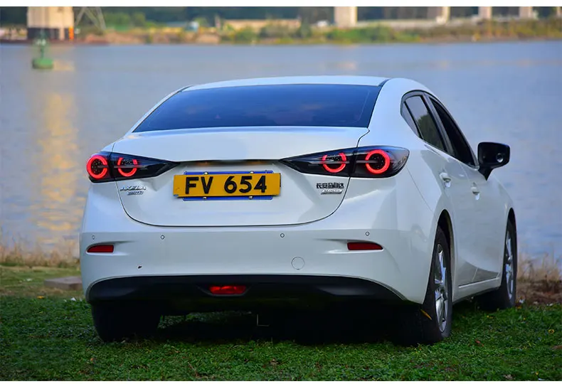 AKD автомобильный Стайлинг для Mazda 3 задние фонари- Мазда 3 Axela светодиодный задний фонарь светодиодный DRL тормозной сигнал заднего хода авто аксессуары