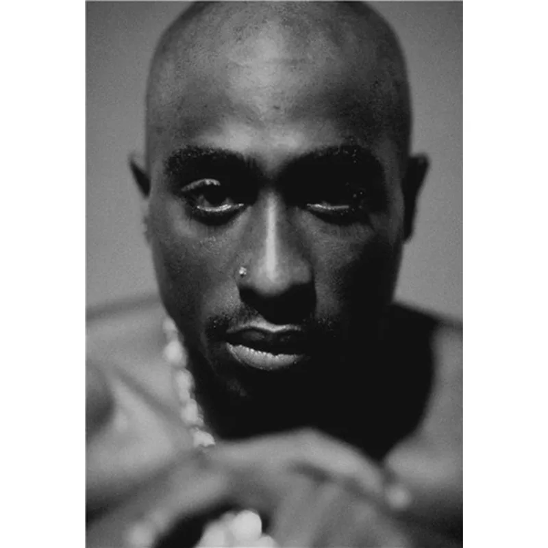 2Pac Тупак Шакур хип-хоп, певица плакат Водонепроницаемый фотографического Бумага плакат афиша ZS012 - Цвет: Светло-зеленый