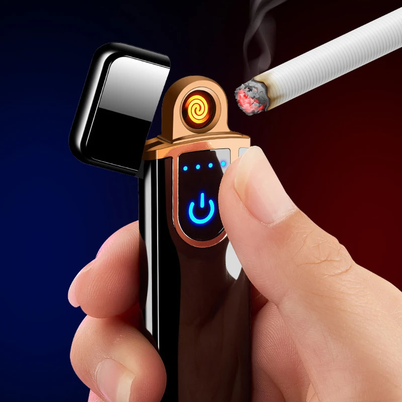 USB Зажигалка Электронная Мини зажигалки сигары Металл ветрозащитный для мужчин