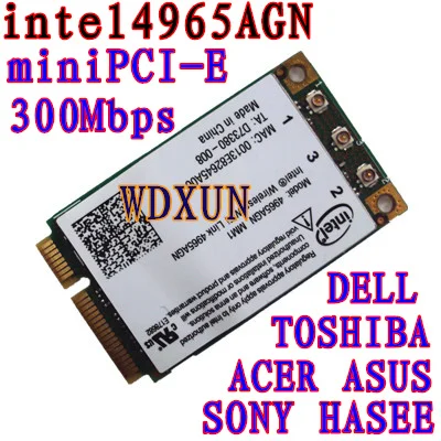 Беспроводная карта N PCI E для Intel 4965 4965AGN D420 D430 D520 D530 D620 1520 1530 E1705 1730 E1505 D630|pci-e pci-e|intel
