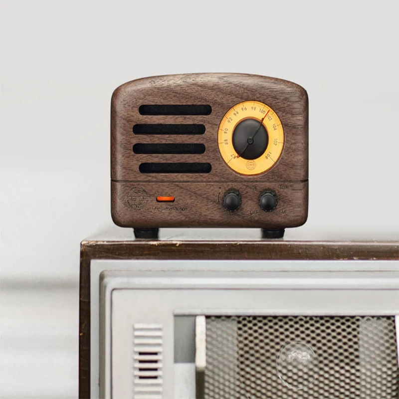 Xiaomi оригинальный радио Maowang FM Bluetooth портативный динамик дерево производства 10