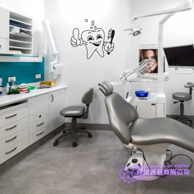 Стоматологическая клиника Наклейка на стену в ванную плакат виниловые наклейки