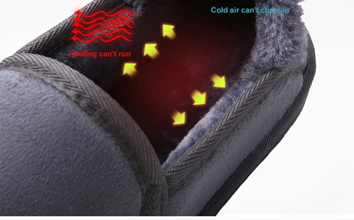 Winter Hot Sale Warm Men Cotton Slippers Shoes Big Size 36-45 Winter Wrapped Heel Home Slippers Men With Fur Mans footwear