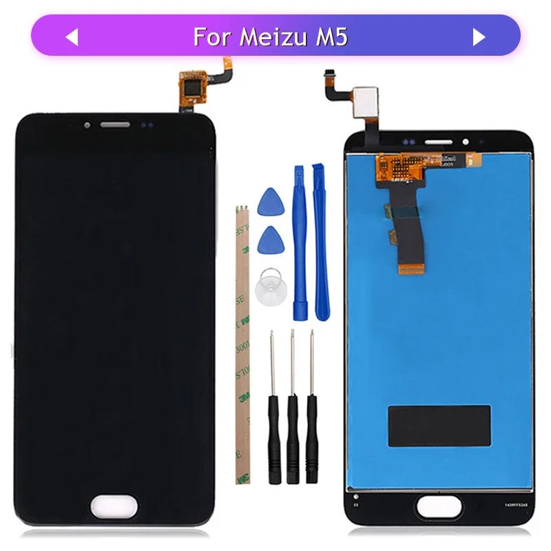 Сенсорный экран для Meizu Meilan M5 M611 M611H ЖК дисплей в сборе стеклянный дигитайзер