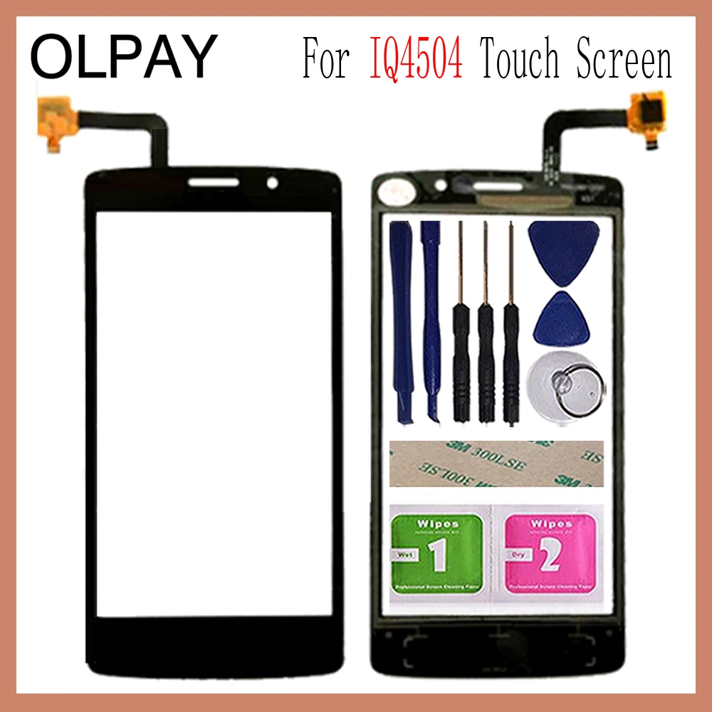 

5.0 inch For Fly IQ4504 Evo Energy 5 Touch Screen Glass Digitizer Panel Touchscreen Front Glass Lens Sensor Tools
