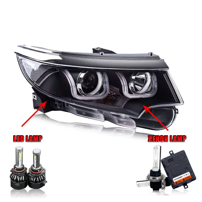 LED HighBeam 2 шт. светодиодный фары для Ford Edge 2013- светодиодный автомобильный фонарь ангельские глазки ксенон HID комплект Противотуманные фары светодиодный дневные ходовые огни - Цвет: LED HighBeam
