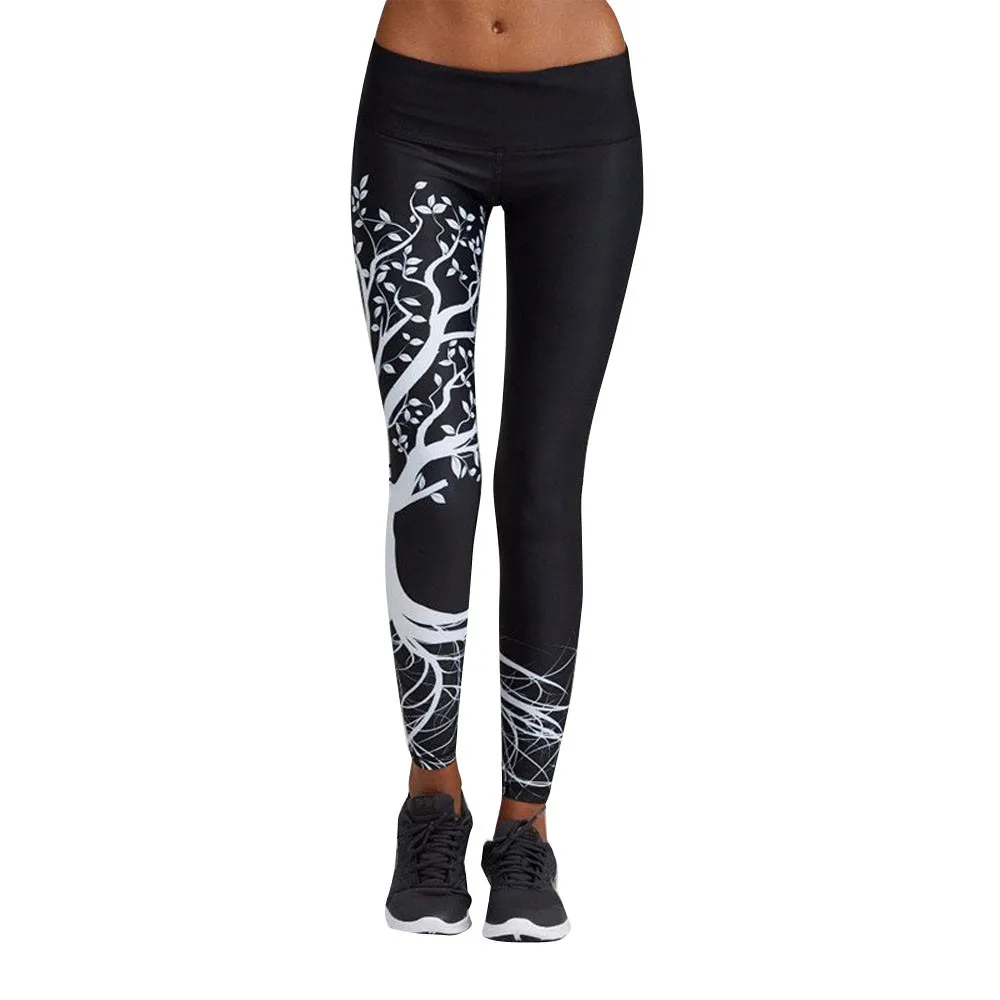 

Women Printed Sports Workout Gym Fitness Exercise Athletic Pants Leggings Sportivi Da Donna *40
