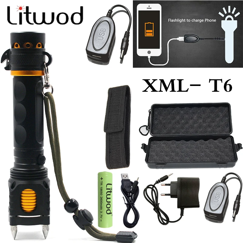 Litwod Z20007 Дополнительный внешний аккумулятор функциональный светодиодный