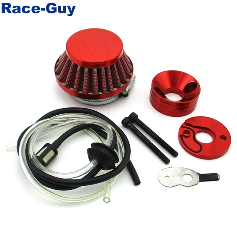 Красный 44 мм воздушный фильтр + адаптер Vstack шланг для мини-квадроцикла